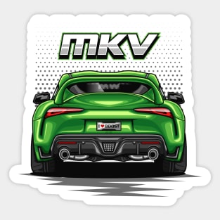 The Legend Supra MK-5 (Lime Green) Sticker